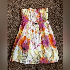 J.Crew women’s (size 10) floral strapless dress